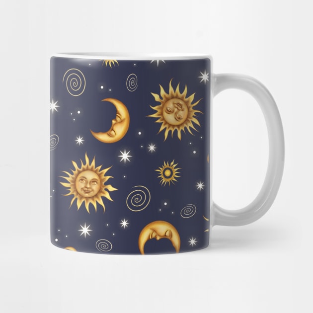 Vintage Celestial Pattern by Ellador